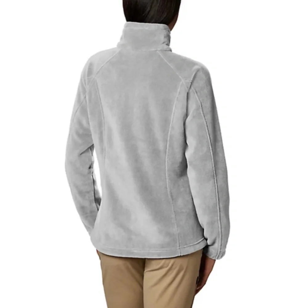 Columbia Benton’s Springs Gray Full Zip Up Fleece Jacket Size XL - Picture 2 of 9